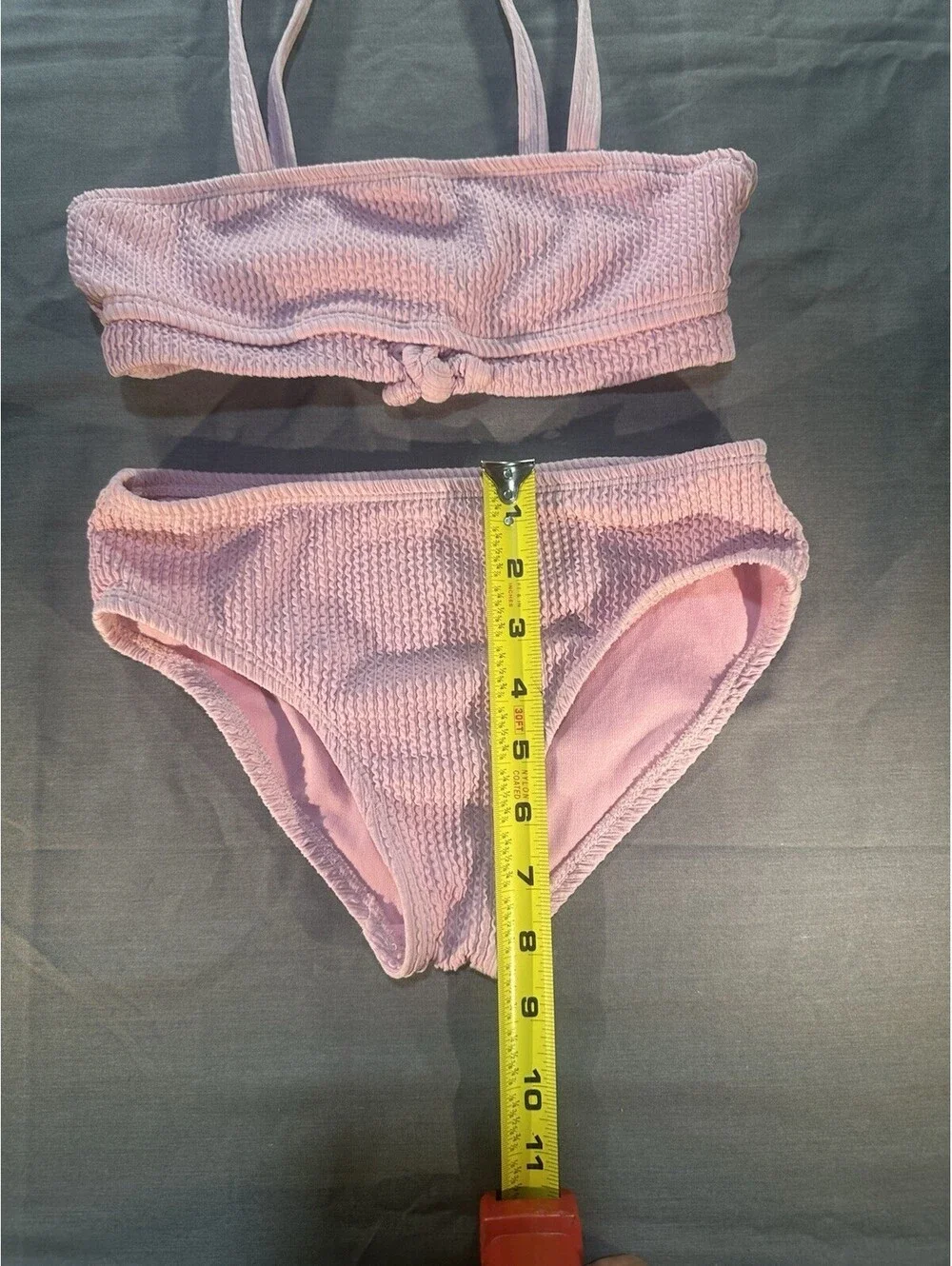 Girls Wonder Nation 2 Piece Pink Bathing Suit  M 7-8